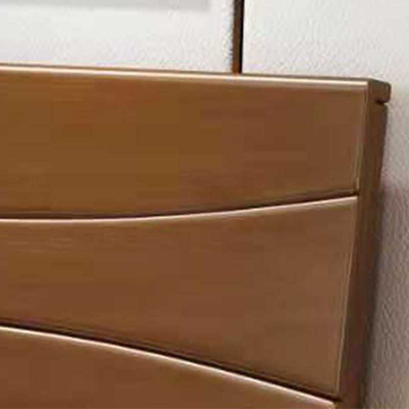 Traditional Panel Rectangular with Headboard Pine Wood Panel Bed