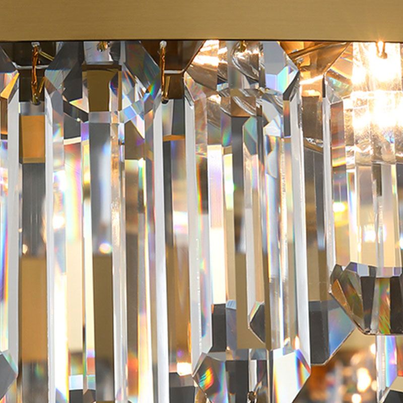 Post Modern in stile Crystal Island Light Gold Simplicity Hanging Light per sala da pranzo