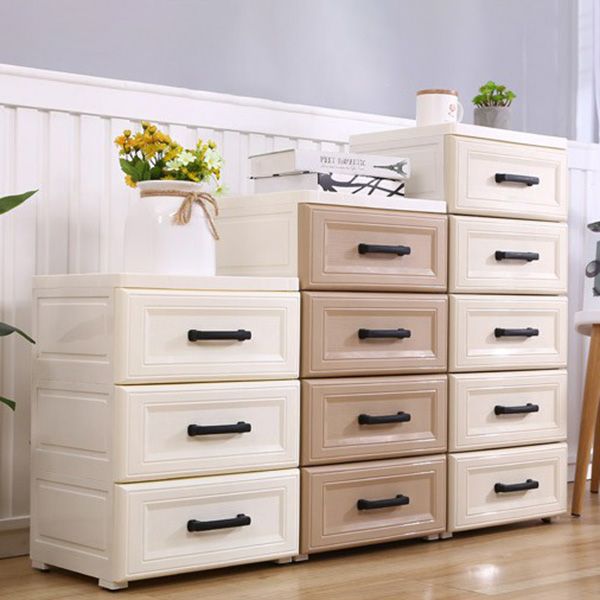 Contemporary 5-drawer Storage Cabinet Plastic Wardrobe Armoire