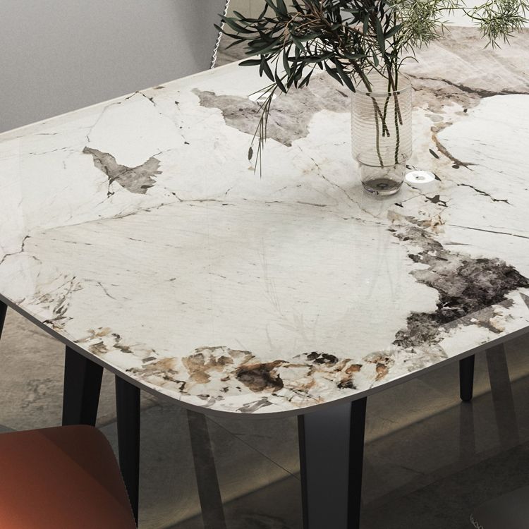 Modern Style Set 1/4/5/7 Pcs with Rectangle Dining Table and Wingback Chairs