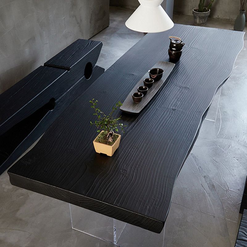 Modern 1/7 Pieces Dining Set Rectangle Pine Wood Dining Table for Kitchen