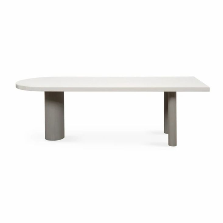Free Form Solid Wood Table Simplicity 3 Legs Table for Dining Room