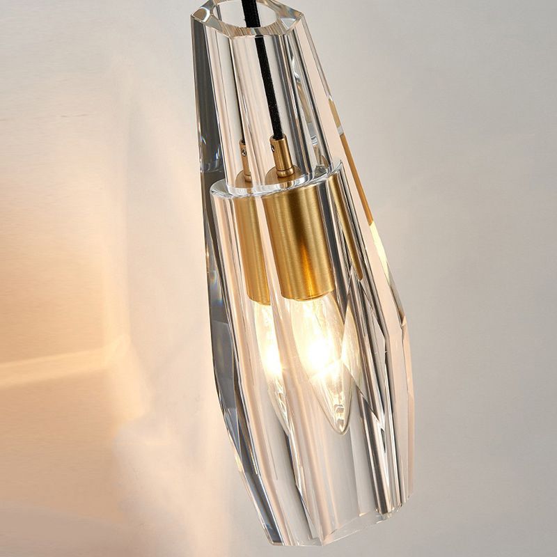 Post-Modern Wall Sconce Geometric Sconce Lighting with Crystal for Bedroom