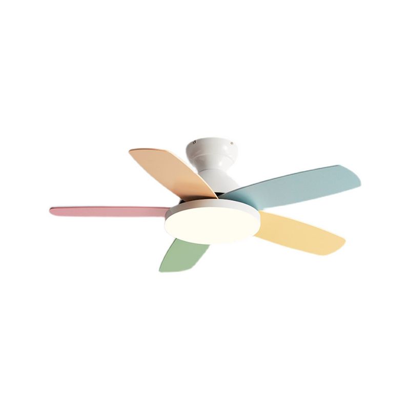 Éventail de ventilateur coloré à 5 lames
