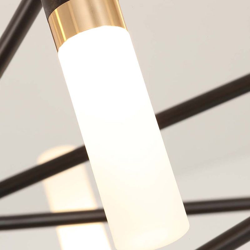 Linear Chandelier Light Fixtures Postmodern Multi-Head Suspension Pendant Lamps for Living Room