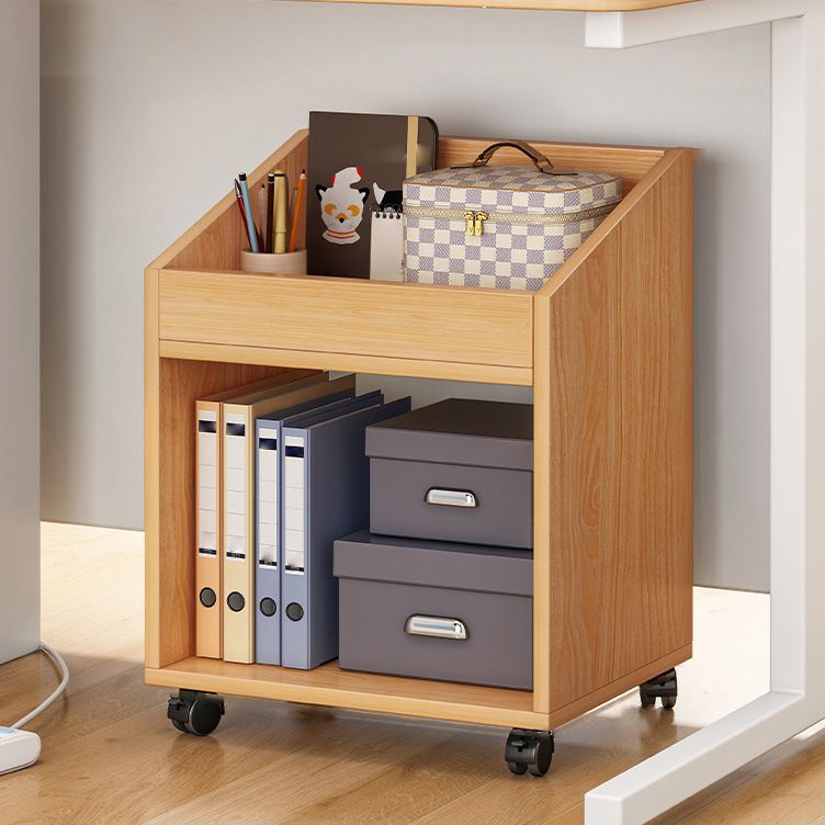 Wood Bookshelf, Multi Tiers Contemporary Bookcase for Bedroom