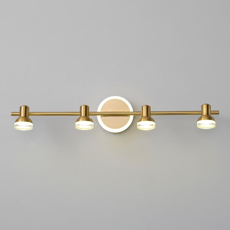 Traditional Simplicity Bell Vanity Sconce Lights Acrylic Wall Mount Light Fixture for Bathroom
