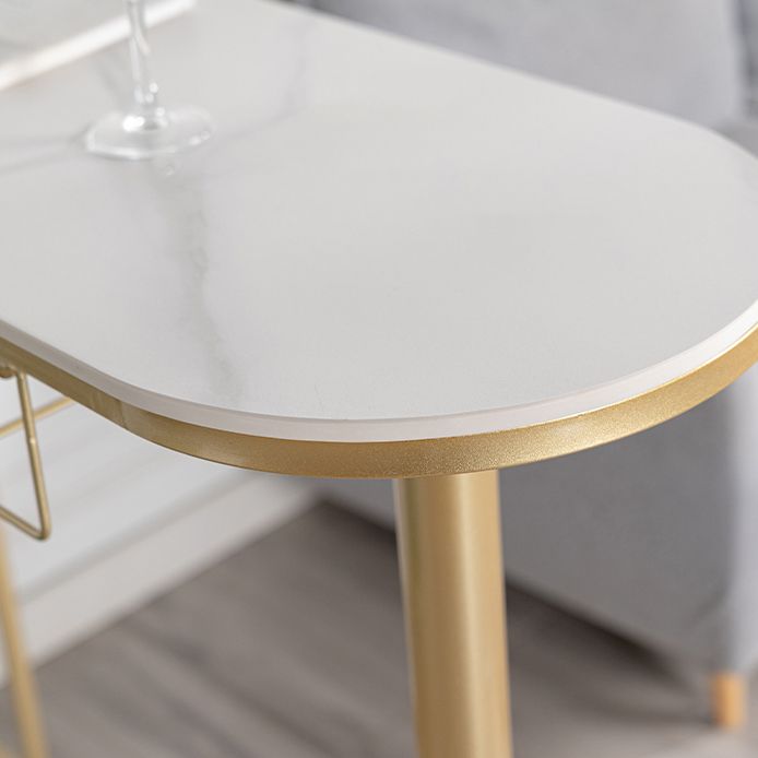 1/3 Piece Adjustable Height Bar Stool and Table Set Sintered Stone Matte Finish Bar Set