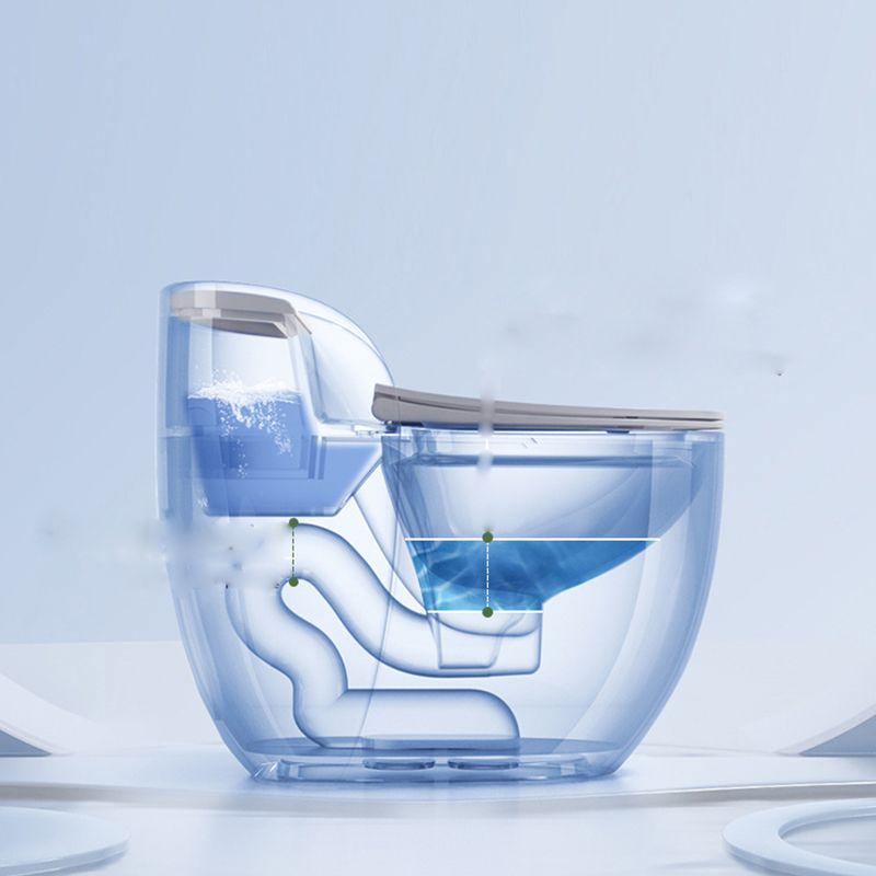 Contemporary Floor Mount Flush Toilet Siphon Jet Urine Toilet for Bathroom