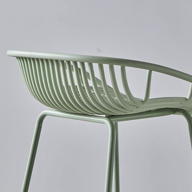 Modern Bar Stool Metal Counter Bar Stool with Metal Legs for Home