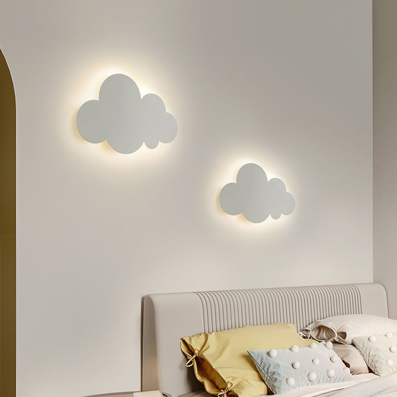 Single White Modern Wall Mounted Sconce Unique Wall Light for Foyer