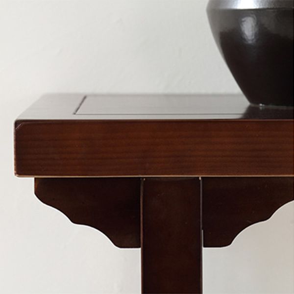 Mid-Century Modern Console Accent Table Antique Finish Rectangle Console Sofa Table