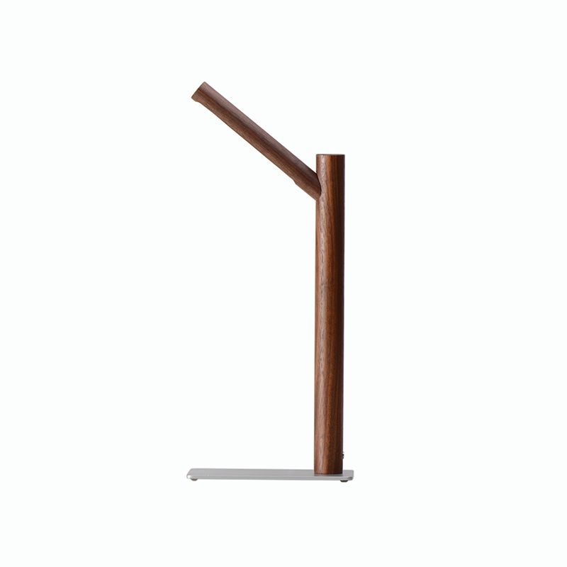 Linear 1 Light Table Lamp Contemporary Wood Nightstand Lamps for Study Room
