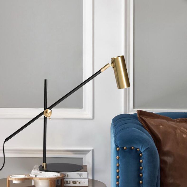 Postmoderner Nachttisch leichter verstellbarer Arm Design Tischlampe für Schlafzimmer Wohnzimmer