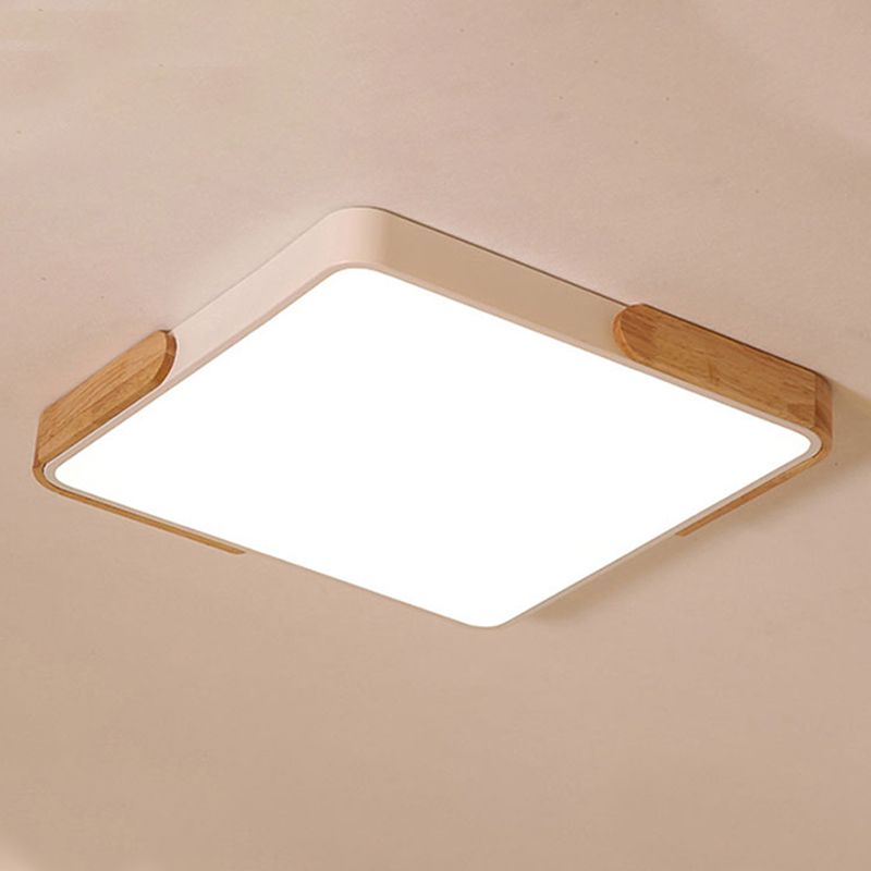 Modern Geometry Shape LED Ceiling Lamp Iron 1 Light Flush Mount Fixture for Living Room