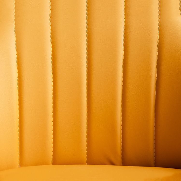 Scandinavian Metal Barstool Adjustable Low Back PU Leather Barstools