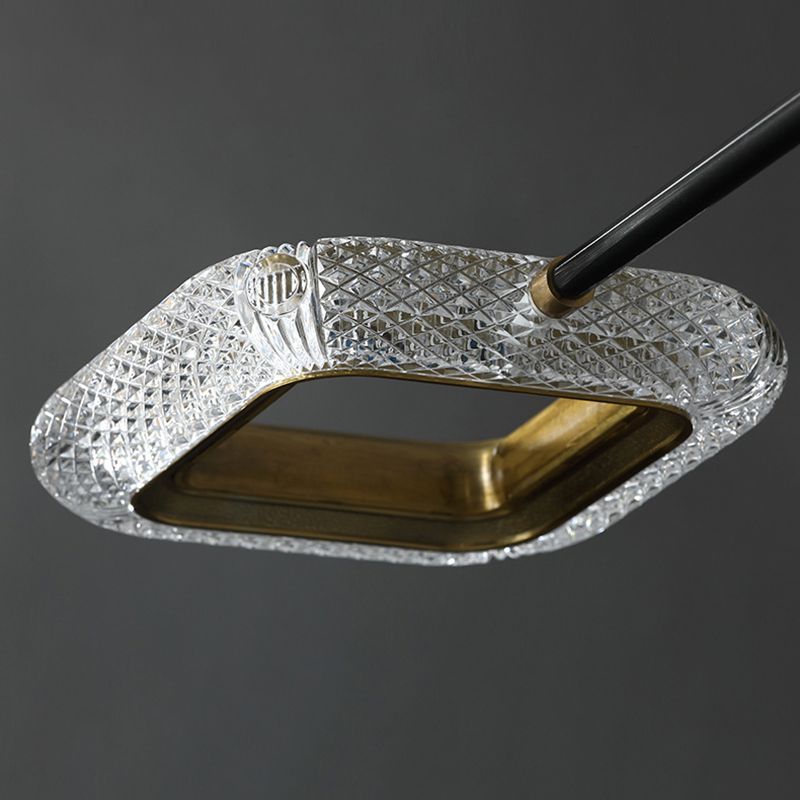Nouveau Plafonniers semi-encastrés Spoutnik en verre noir encastré moderne pour salon