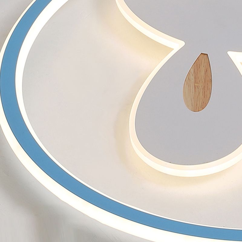 Konijn Moderne LED-plafondlamp Acryl Schaduw Inbouwlamp voor kinderkamer