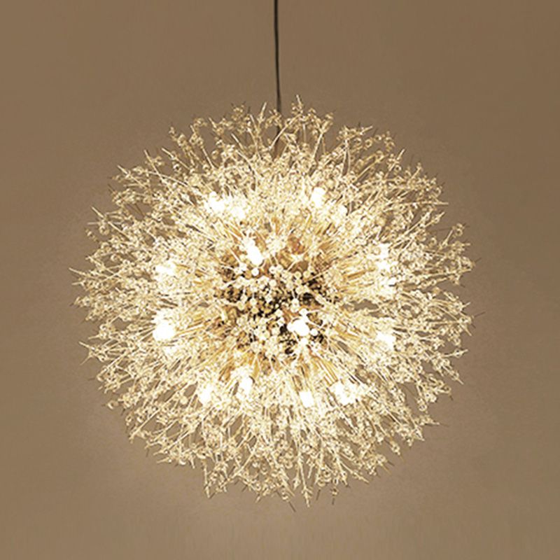 Dandelion Suspended Lighting Fixture Modern Multi-Head Hanging Pendant Lights
