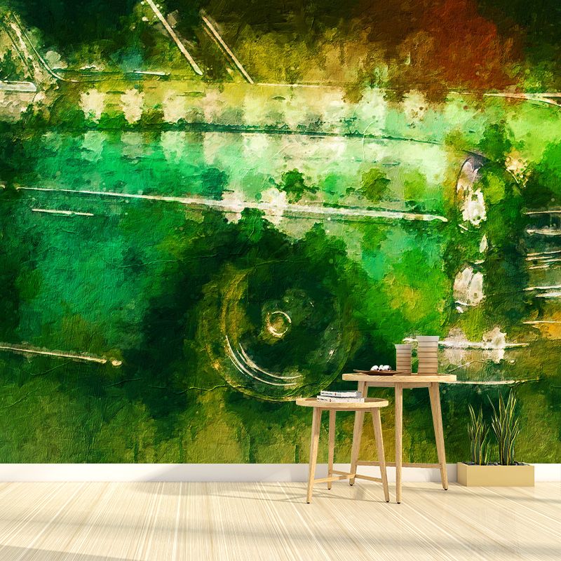 Car Illustration Mural Wallpaper for Boy Bedroom, Stain Resistant, Made to Measure