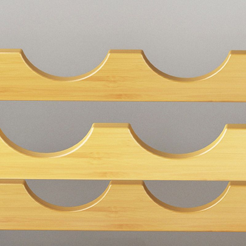 Countertop Wine Rack Solid Wood Wine Bottle Rack for Living Room