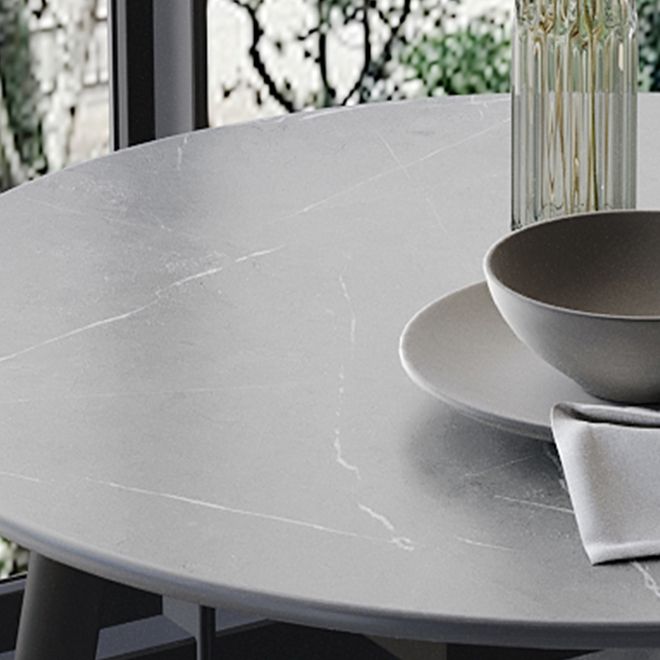 Industrial Style Dining Site Table Stone Dining Room Home Furniture for Home