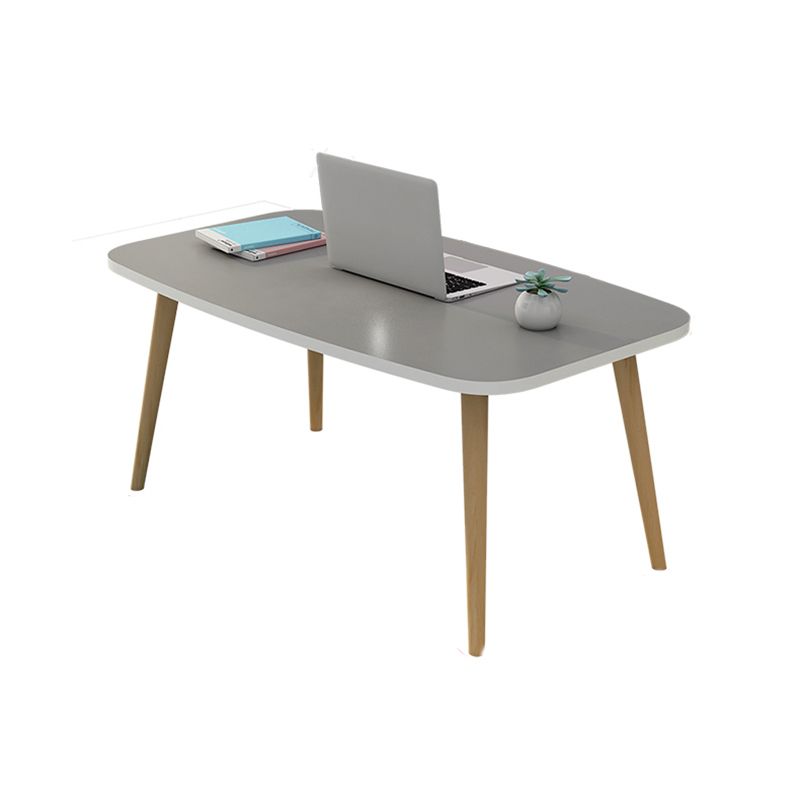 Modern 16.5"Tall 4 Legs Rectangular Wooden Table Top Coffee Table