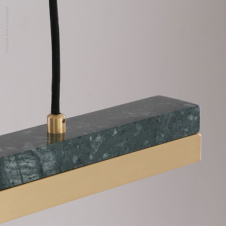 Luces colgantes de cocina grandes lineales Luz de la isla moderna acrílica para restaurante