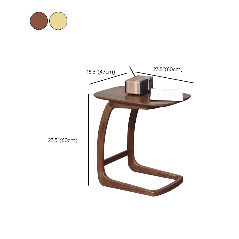 Scandinavian Solid Wood End Table Corner Table for Living Room