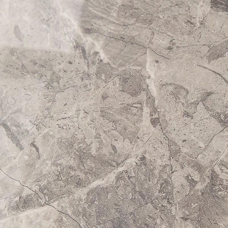 Industrial Stone Rectangle Table Standard Height Dining Table with 4 Legs