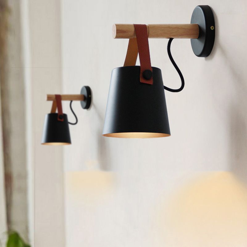 Contemporary Wooden Wall Light Simple Wall Light Sconce for Living Room