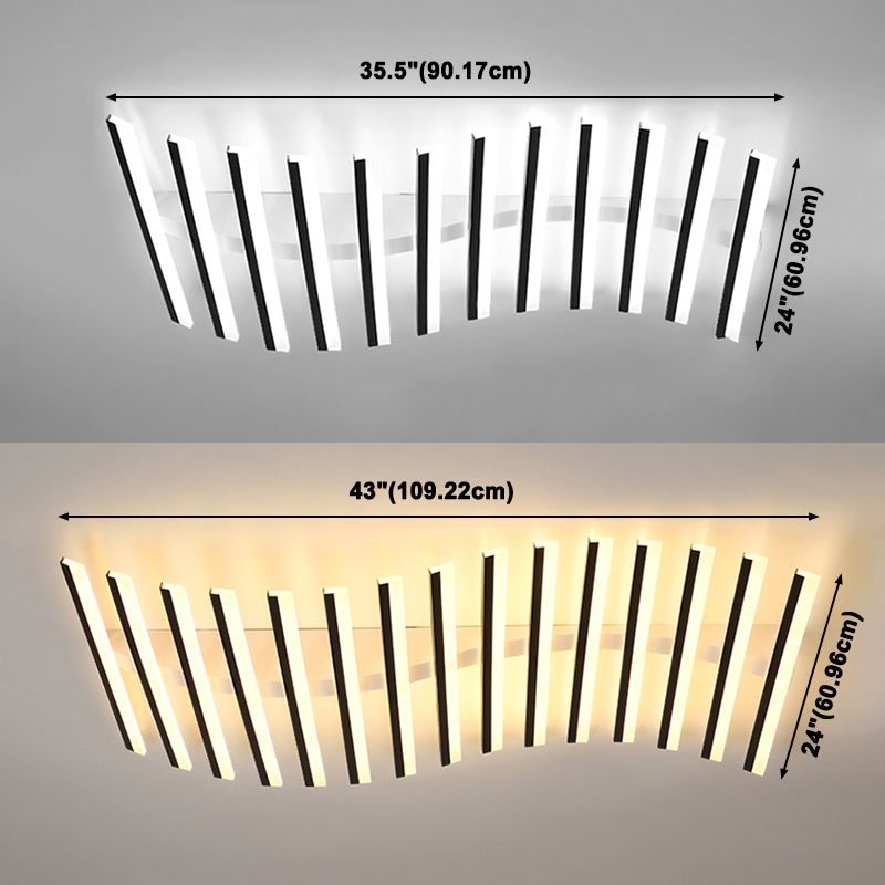Modern Flush Mount Chandelier Linear Flush Mount Lighting Flush Mount Ceiling Lights