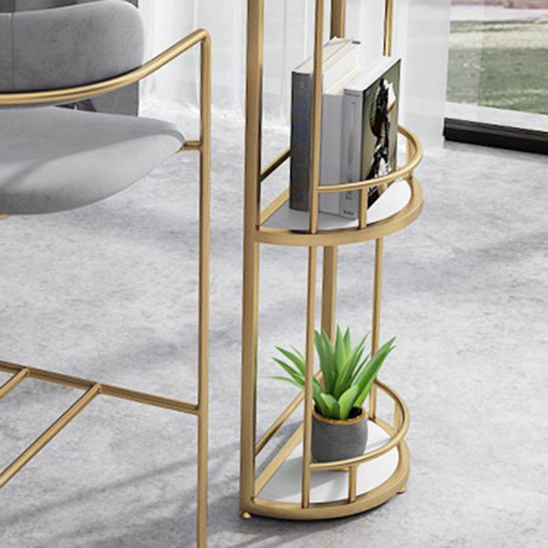 Traditional Luxury Stone Bar Dining Table Oval Bar Table with Double Pedestal