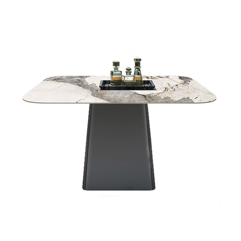 Stone Top Patio Dining Table Set 1/4/5 Pcs Square Patio Dining Table