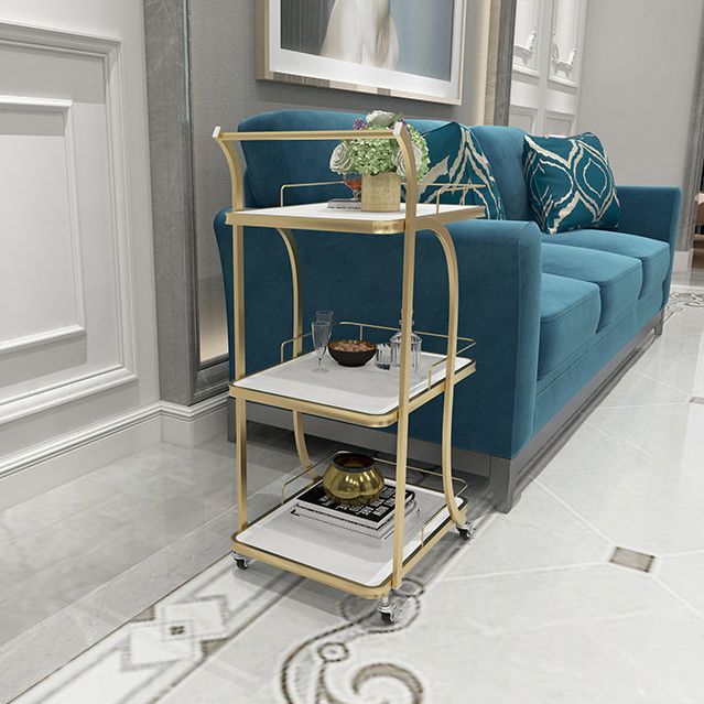 Contemporary Style Prep Table Stone Rolling Prep Table for Kitchen