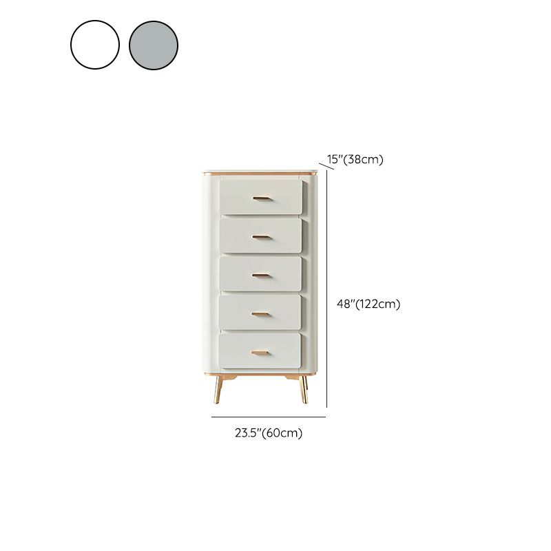 Manufactured Wood Dresser Classic Glam Storage Chest Dresser