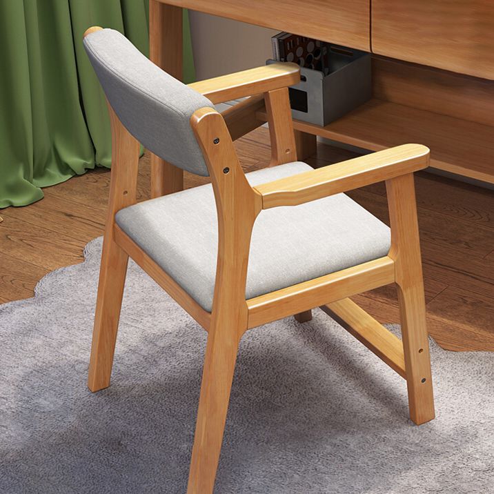 Chaise d'appoint contemporaine en bois, fauteuil de salle à manger à dossier ouvert, pour usage domestique