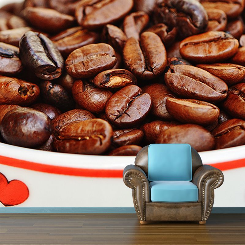 Full Size Coffee Beans Mural Decorative Environment Friendly for Coffee Shop