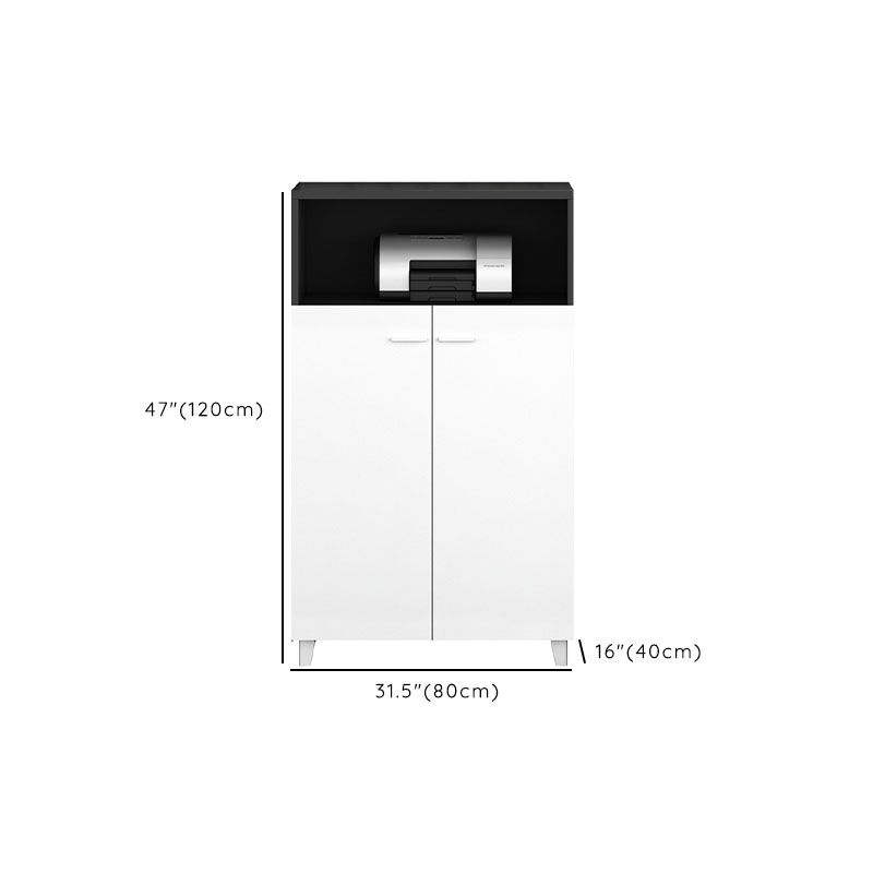 Contemporary File Cabinet Solid Wood Frame Lateral File Cabinet Office