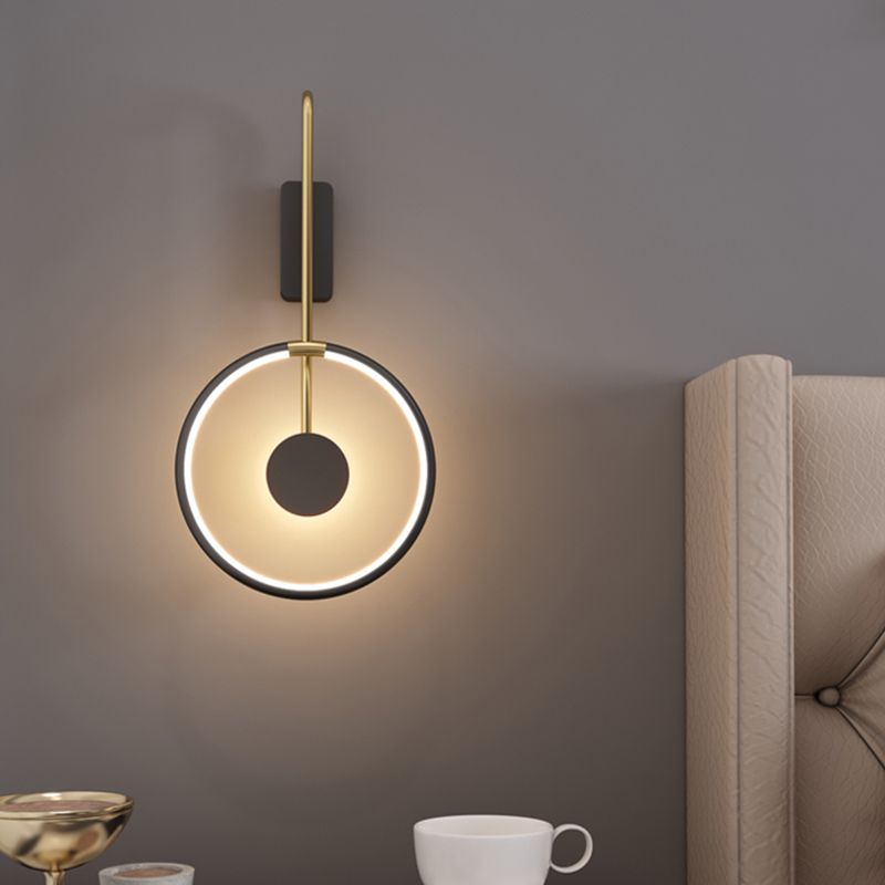 Éclairage mural rond minimaliste moderne