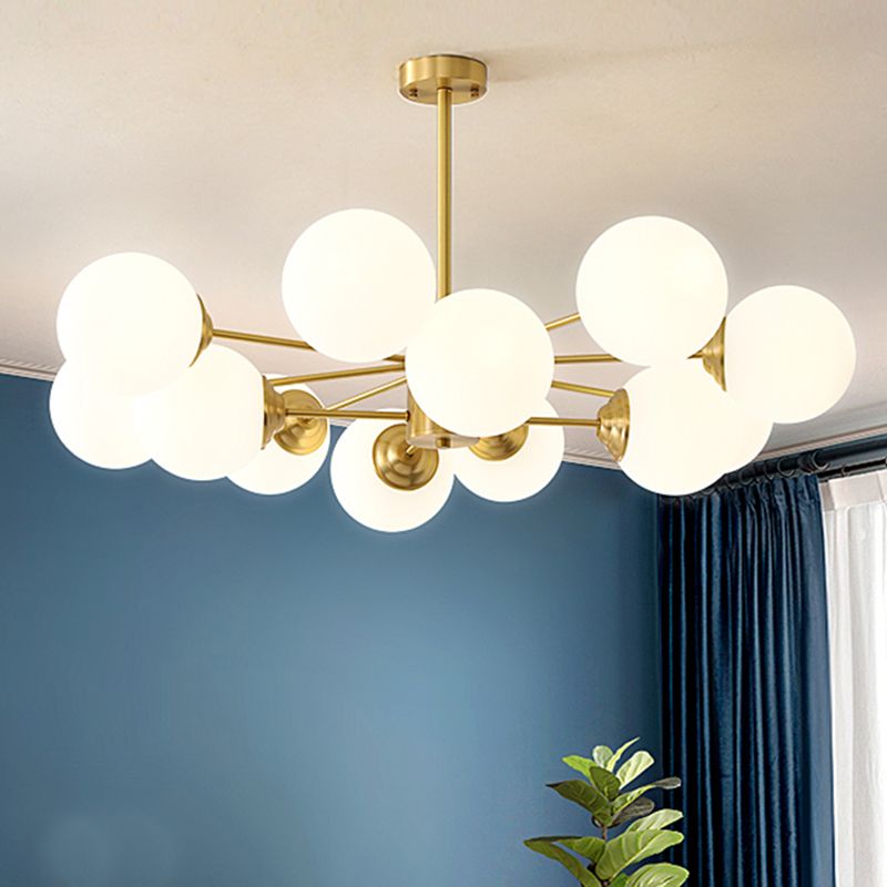 Metal Chandelier Light Fixtures Multi-Head Suspension Pendant Lamps for Living Room