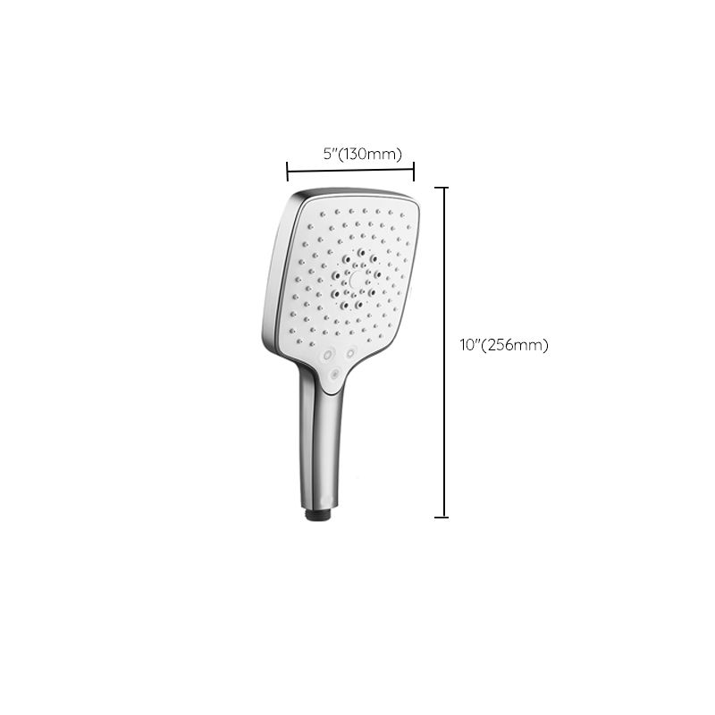 Round Self-Cleaning Hand Shower Adjustable Spray Pattern Wall-Mount Hand Shower