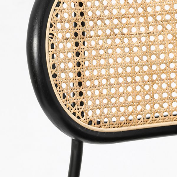 Modern Style PU Leather Side Chair Open Back Dining Side Chair for Dining Room