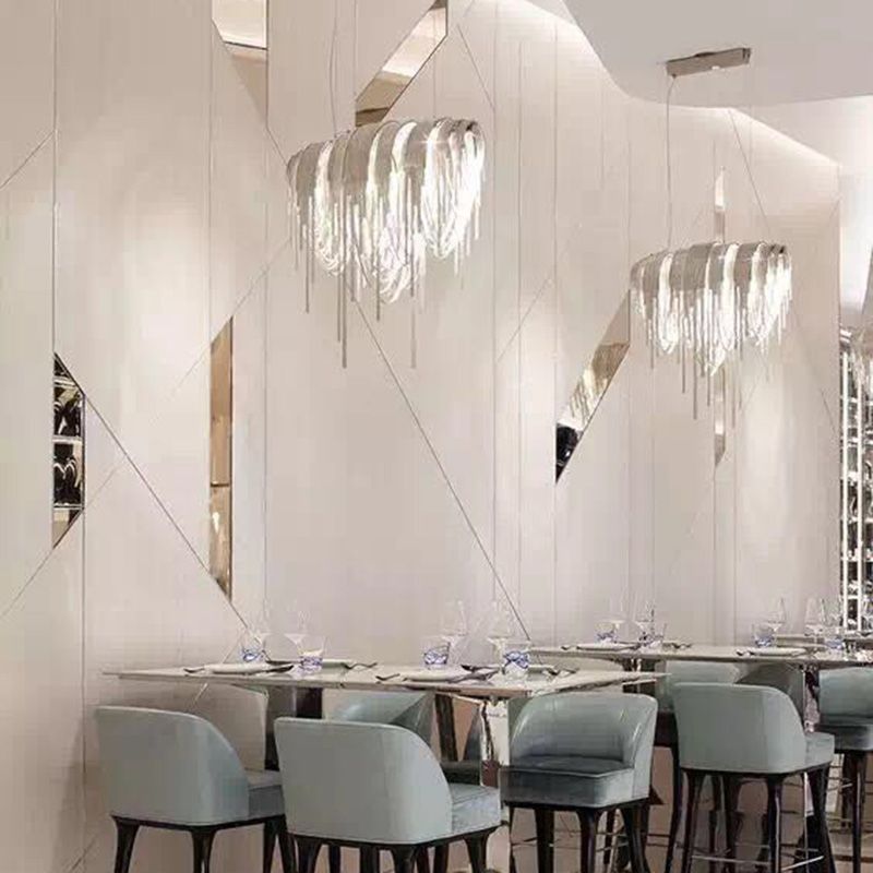 Chaîne suspendue Light Light Pildel Metal Metal Chandelier pour salle à manger salon