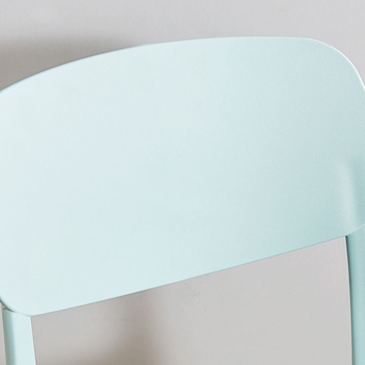 Home Scandinavian Side Chair Stackable Open Back Plastic Dining Room Chair