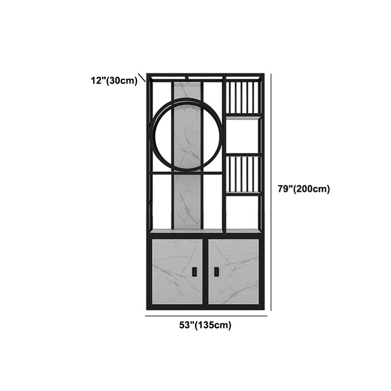 78.74 "H libreria a apertura in stile glam in stile per ufficio con i mobili
