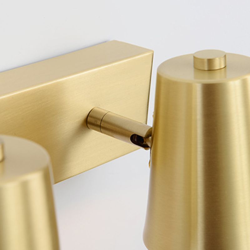 Metalen conische wandonderzoek verlichting hedendaagse stijl wandlamp in goud in goud