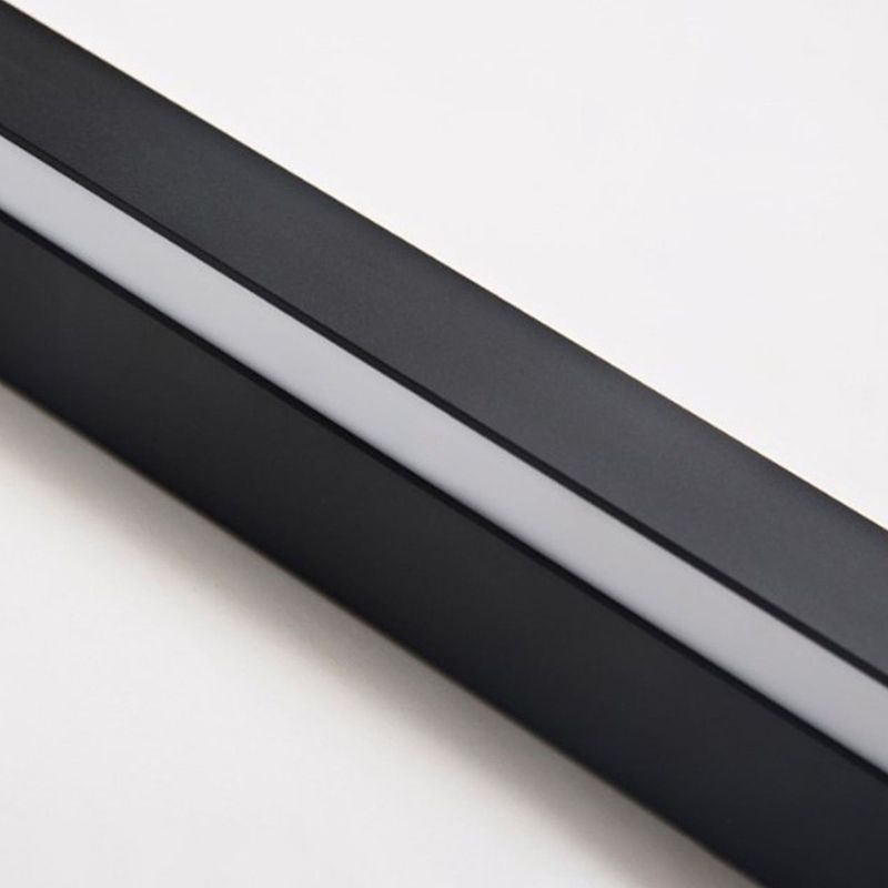 Metal Linear Shade Wall Lighting Modern 1-Light Wall Mounted Light Fixture