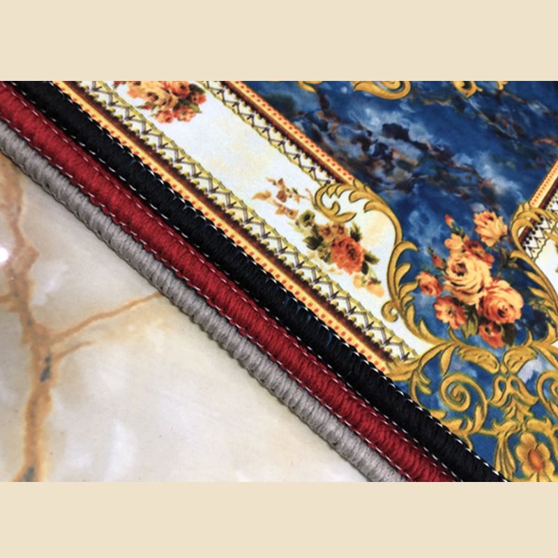 Multicolor Luxus Teppich Polyester Teppich Europäische Blumenententeppichen Nicht-Rutsch-Rücken für die Heimdekoration
