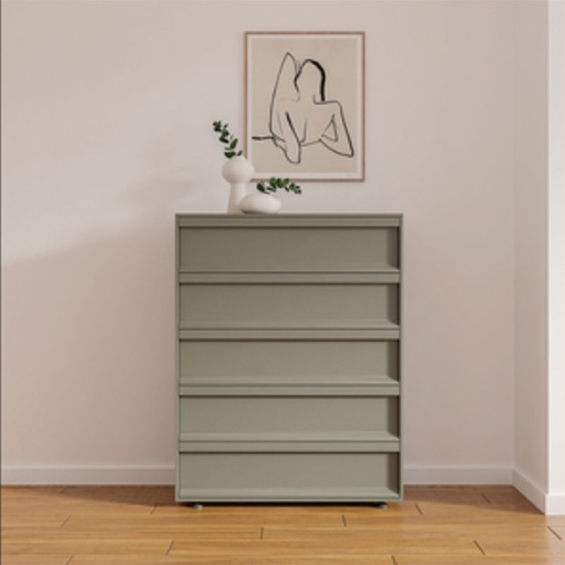 Contemporary Dresser Wooden Storage Chest Dresser with 5 Drawers